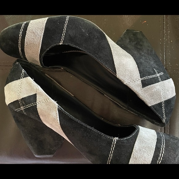 Suede Two Lips wedges - Picture 6 of 7